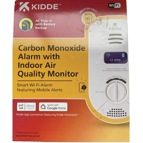 Kidde WiFi Carbon Monoxide‎ Alarm & Indoor Air Quality Monitor & Battery Backup - Picture 15 of 16
